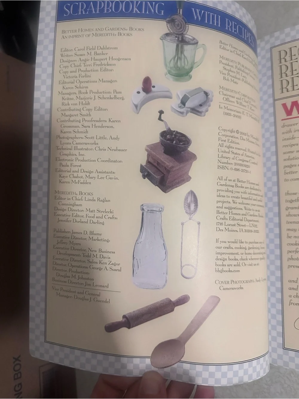 Better Homes And Gardens  Recipe Scrapbook